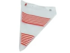 Spritspåsar-Spidspose 200x310+40 mm Rød/Hvid stribet,20 pk x 50 stk/krt