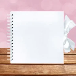 Förvaring Av Fotografier-Spiralalbum 20,5 x 20,5 cm - Vit - 35 ark