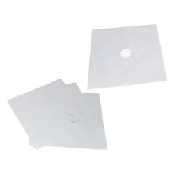 Spisbrännarskyddset - Non Stick gasspis Skyddsdynor - 4 delar, Silver, 27x27cm