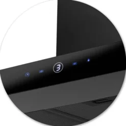 Köksfläktar-Spiskåpa 90 cm Svart Berdsen BT-218