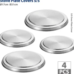 Spisar-Spislock rostfritt stål 4-pack