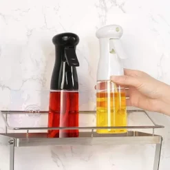 Olje- & Vinägerbehållare-Sprayflaska för Olja - Vit