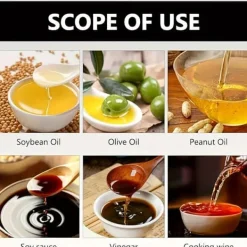 Olje- & Vinägerbehållare-Sprayflaska för Olja i Glas 200ml Vit