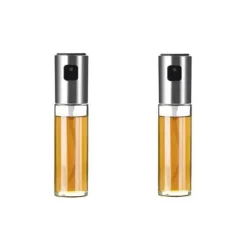Olje- & Vinägerbehållare-Sprayflaska för olja/vinäger 2-Pack