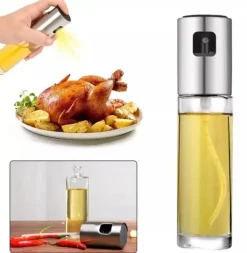 Olje- & Vinägerbehållare-Sprayflaska i glas till vinäger/olja, 100ml