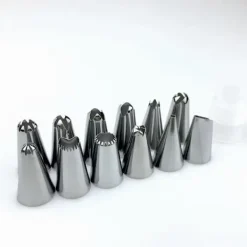 Spritspåse med 12-pack Tyllar för Bakning och Dekoration Rosa