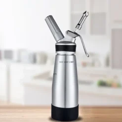 Spritspåsar-Sprutpås med visp - Rostfritt stål - 0,5L - Avtagbar - Professionell - Kökstillbehör