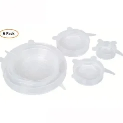 Skållock-6st - Silikon Köksset Frukt Färsk Mat Saver Lock Diskmaskin Mikrovågsugn YJLO1339