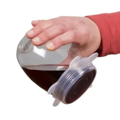 Skållock-6st - Silikon Köksset Frukt Färsk Mat Saver Lock Diskmaskin Säker microwa_I763