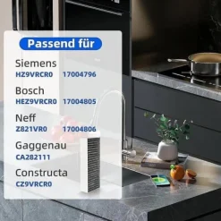 Köksfläktar-st aktivt kolfilter för fläktkåpa Siemens Hz9vrcr0 17004796 / Bosch Hez9vrcr0 17004805 / Neff Z821vr0 17004806, Gaggenau CA282111-Xin
