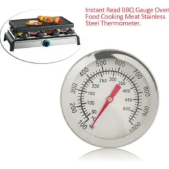 2st 50-500°C ugnstermometer i rostfritt stål, matlagningstermometer med dubbla mätare