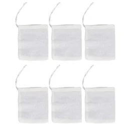 100st dragsko bomullspåsar 8cmx10cm Återanvändbart filter terester Miljövänlig tefilterpåse