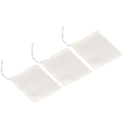 100st dragsko bomullspåsar 8cmx10cm Återanvändbart filter terester Miljövänlig tefilterpåse