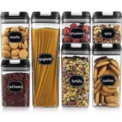 Behållare För Matförvaring-7st Förvaringsburkar – Lufttäta Burkar med Lock – Matförvaring