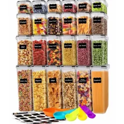 24st Förvaringsburkar - Lufttäta burkar med lock