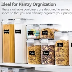 24st Förvaringsburkar - Lufttäta burkar med lock