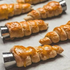 10st Grädde Horn Formare Cream Horn Mold Set i Rostfritt Stål - Strutformar