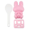 Sushimattor-3st Livsmedelskvalitet PP Tecknad Kanin Modell Sushi Risform DIY Hantverk Onigiri Make Tool (Rosa)