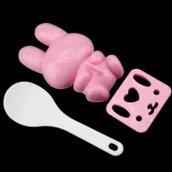 Sushimattor-3st Livsmedelskvalitet PP Tecknad Kanin Modell Sushi Risform DIY Hantverk Onigiri Make Tool (Rosa)