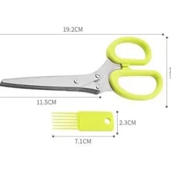 2st örtsax 5 blad i rostfritt stål kökssax med utrustad kamrengöring för örter Ar