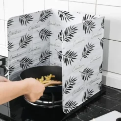 2st stänkskärm för köksolje i aluminiumfolie, stänkskydd för hushållskök
