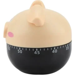 Äggklockor-Söt Tecknad Gris Kökstimer Mekaniska Timers Räknare för Matlagning Timing Verktyg