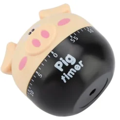 Äggklockor-Söt Tecknad Gris Kökstimer Mekaniska Timers Räknare för Matlagning Timing Verktyg