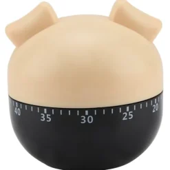 Äggklockor-Söt Tecknad Gris Kökstimer Mekaniska Timers Räknare för Matlagning Timing Verktyg