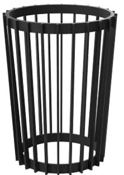 Soptunnor & Papperskorgar-Standy 40H dubbelsidigt högt blomsterställ | Svart