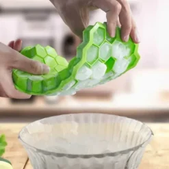 Stapelbar Isform med Lock – Iskubsform Hexagon Bakform Silikon