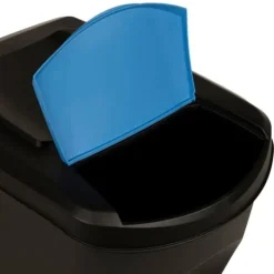 Källsorteringskärl-Staplingsbara soptunnor 4 st - Hygieniska och praktiska | Färg: Antracit | Storlek: 100 L