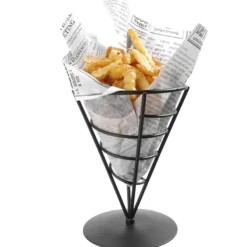 Tillbehör För Matservering-Stativhållare för servering av snacks, pommes frites, för 1 påse, diameter. 115x172 mm - Hendi 630938