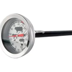 Matlagningstermometrar-Stektermometer | Analog Köttermometer Rostfritt Stål