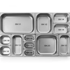 Skållock-Stållock till GN Kitchen Line med utskärning för GN 1/3 skänk - Hendi 806944