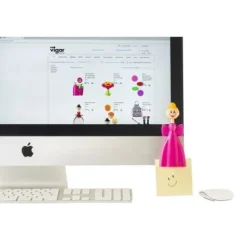 Salt- & Pepparströare-Stängklämmor - DOLLOR - Paket med 3 - Stark magnet - Röd - Flera användningsområden