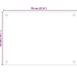 Stänkskydd i härdat glas 2-pack | Färg: Svart | Storlek: 70x50 cm