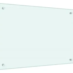 Stänkskydd 2-pack i härdat glas - Praktiskt & Dekorativt | Färg: Vit | Storlek: 70x50 cm