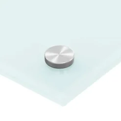 Stänkskydd 2-pack i härdat glas - Praktiskt & Dekorativt | Färg: Vit | Storlek: 70x50 cm