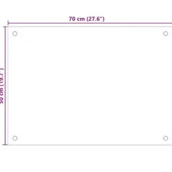 Stänkskydd 2-pack i härdat glas - Praktiskt & Dekorativt | Färg: Vit | Storlek: 70x50 cm