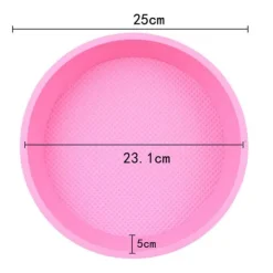 Bakning-Stor Rund Bakform Silikon Tårtform 23cm