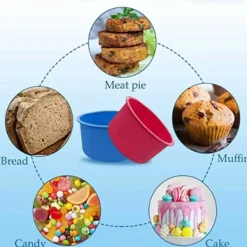 Bakning-Stor Rund Bakform Silikon Tårtform 23cm