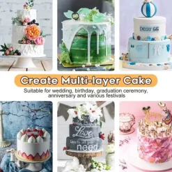 Bakning-Stor Rund Bakform Silikon Tårtform 23cm