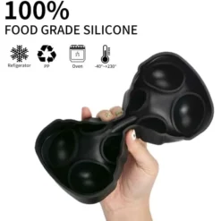 Isformar-Stor Silikon Isform för 8st Isbollar Runda Isbitar Kulor