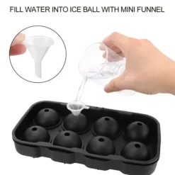 Isformar-Stor Silikon Isform för 8st Isbollar Runda Isbitar Kulor