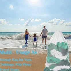 Tvättutrustning-Stor tvättpåse 60x90 cm Vit 1-pack