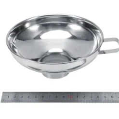 Stora konservburkar i rostfritt stål med bred mun Tratt med handtag - köksredskap