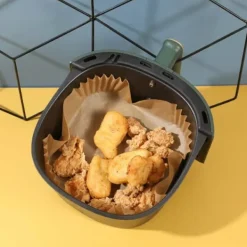 Bakning-STORPACK Fyrkantiga Air Fryer Papper 300-pack för Luftfritös 17cm