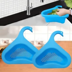 2st/set Diskbänk Avloppskorg Grönsakfrukttvätt Triangel kökspryl