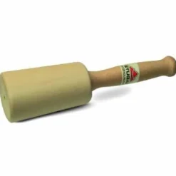 Stubai träklubba - Vit - Kontaktyta i vit bok och handtag i röd bok