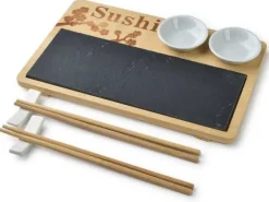 Tillbehör För Matservering-SUSHI-SERVERINGSSET FÖR 2 PERSONER HTXD9937